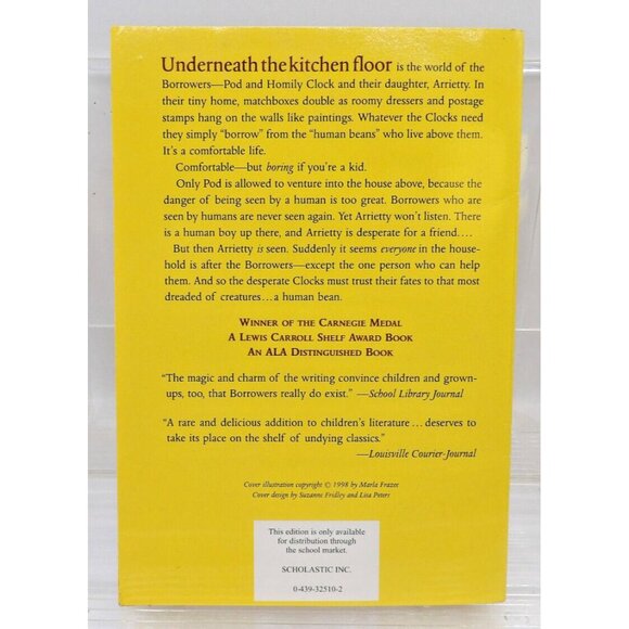 The Borrowers by Mary Morton ©1981 1st Scholastic Paperback 2001 Book Children - Picture 2 of 3